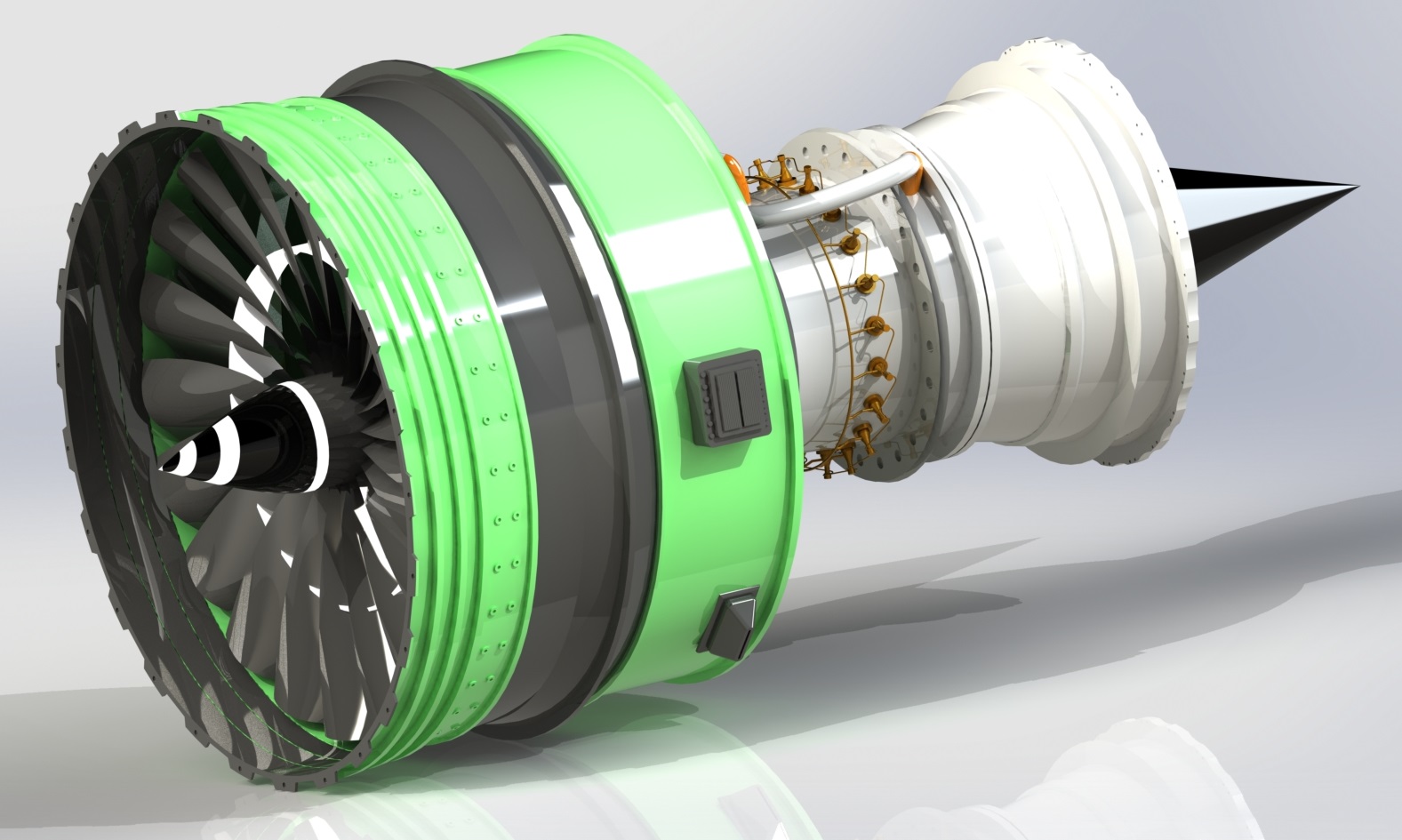 Turbofan Jet Engine Design and Modelling (Independent Project)- SOLIDWORKS