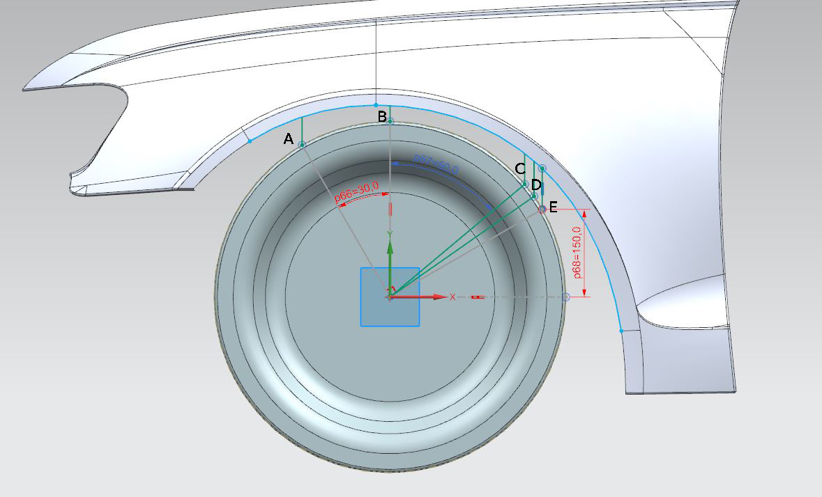 Wheel Arch Study for Car - Projects - Skill-Lync