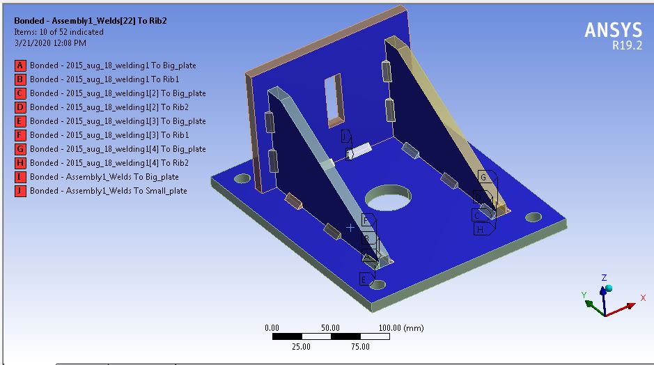 Strength Analysis of Weld Joints using ANSYS Workbench : Skill-Lync